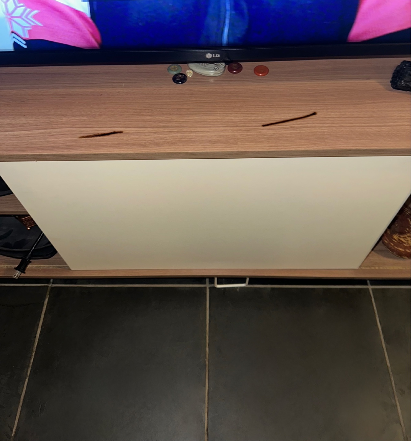 Modern TV Stand with White Door - photo 3