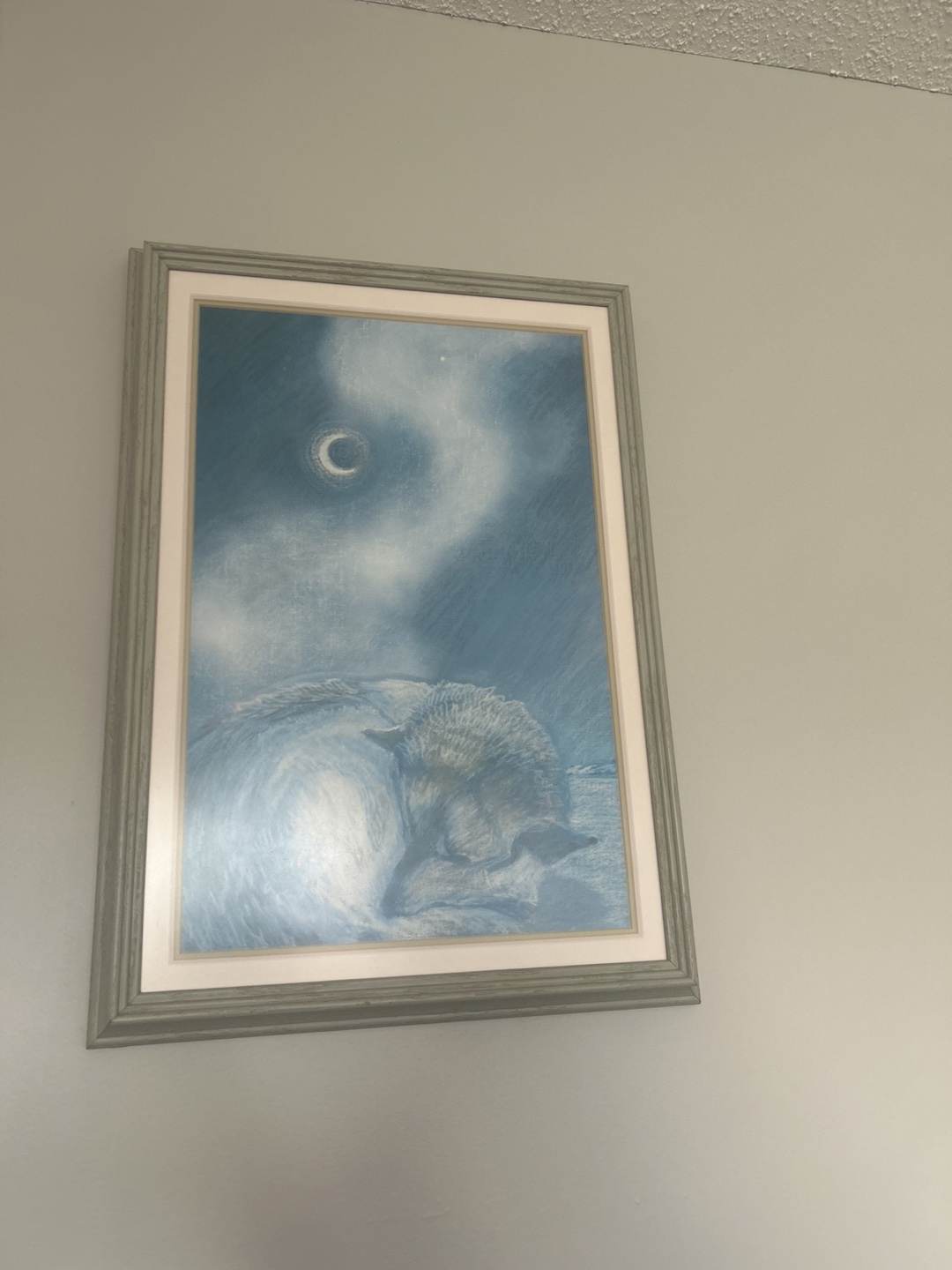 Framed Wolf Moon Art Print