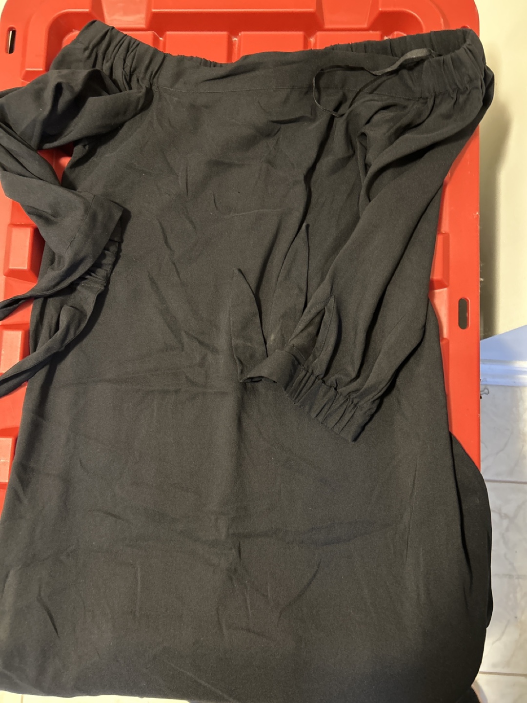 Black Off-the-Shoulder Dress