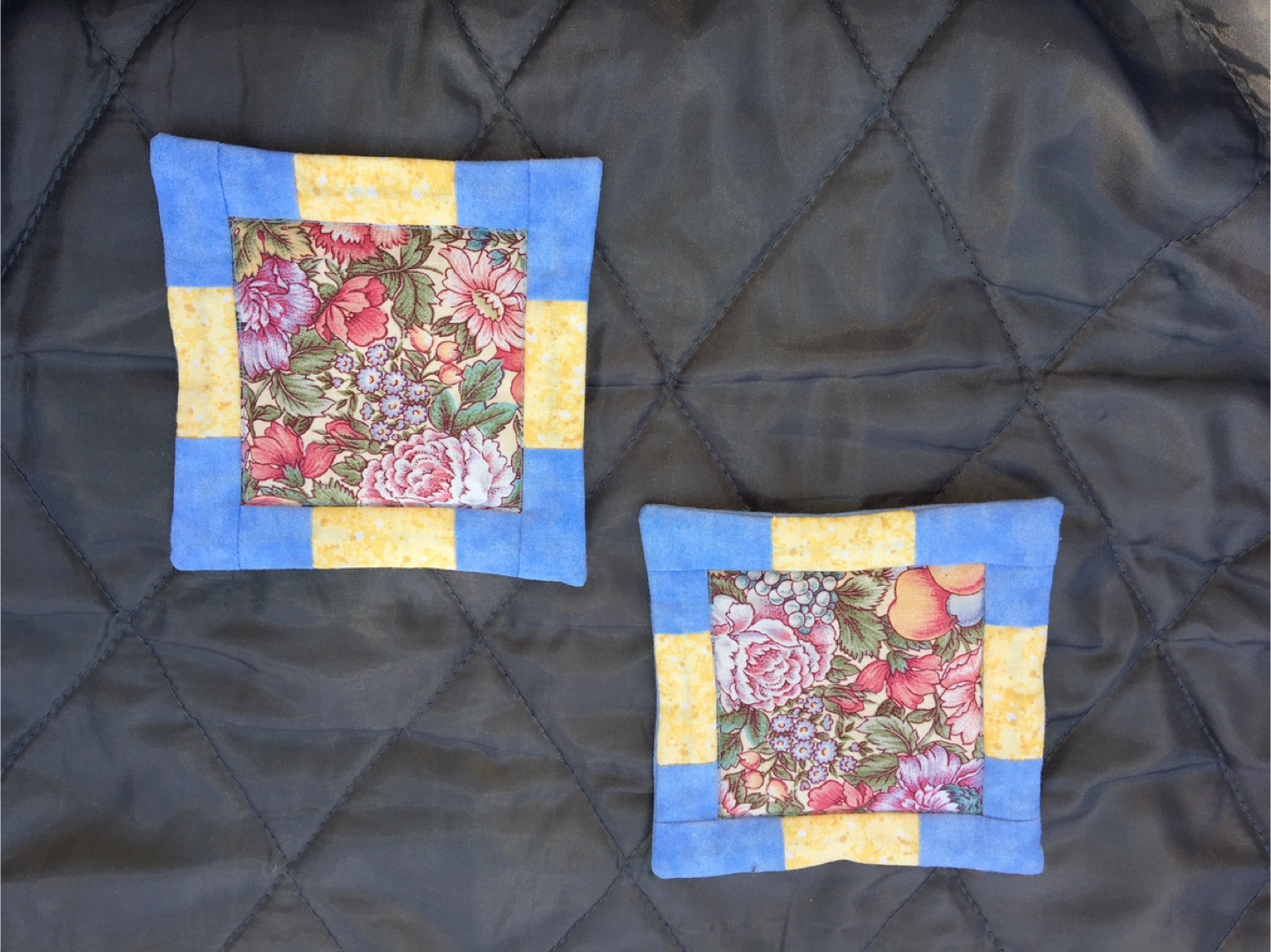 Set of Four Handmade Quilted Coasters