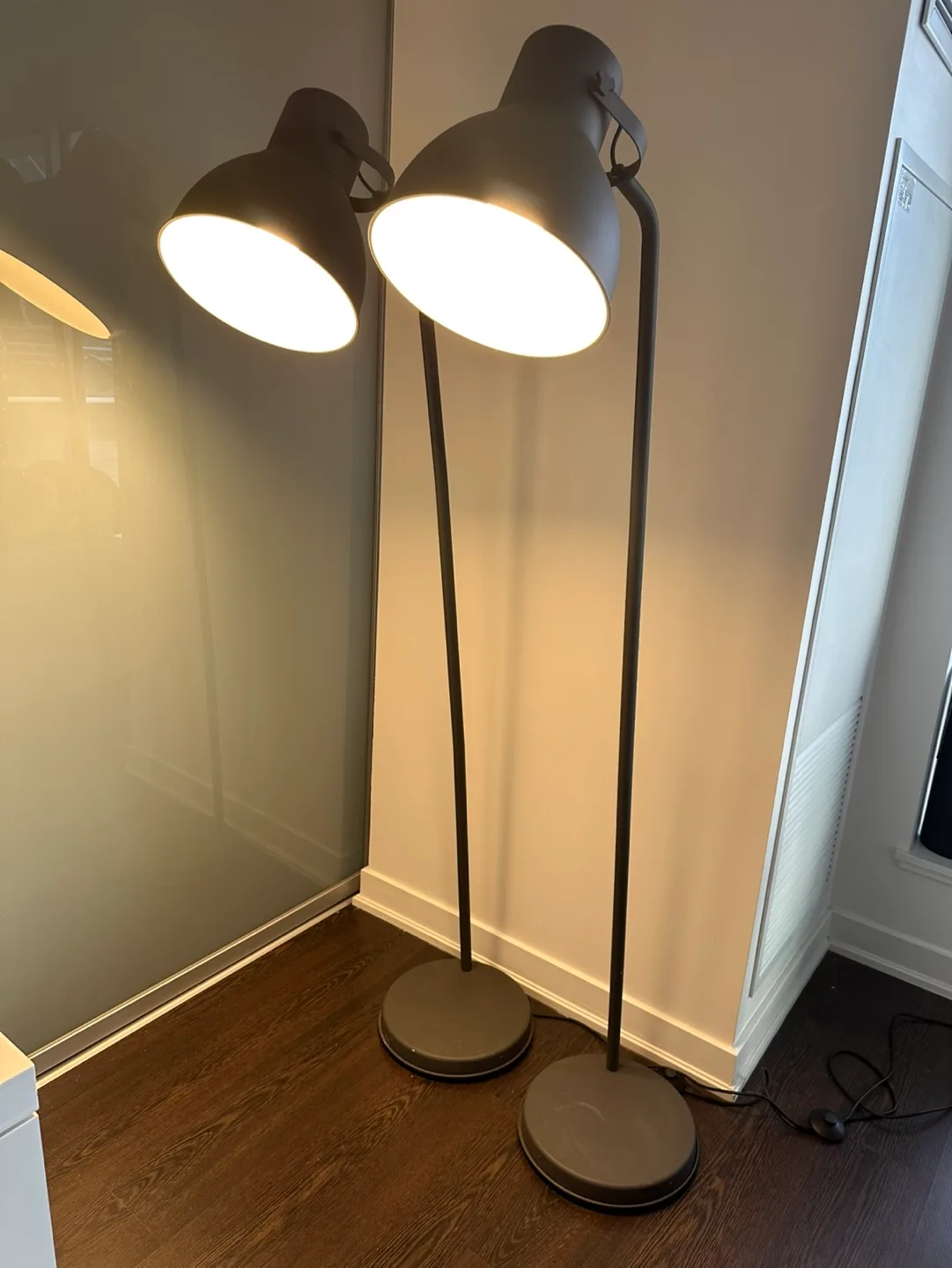 Pair of IKEA floor lamps thumbnail