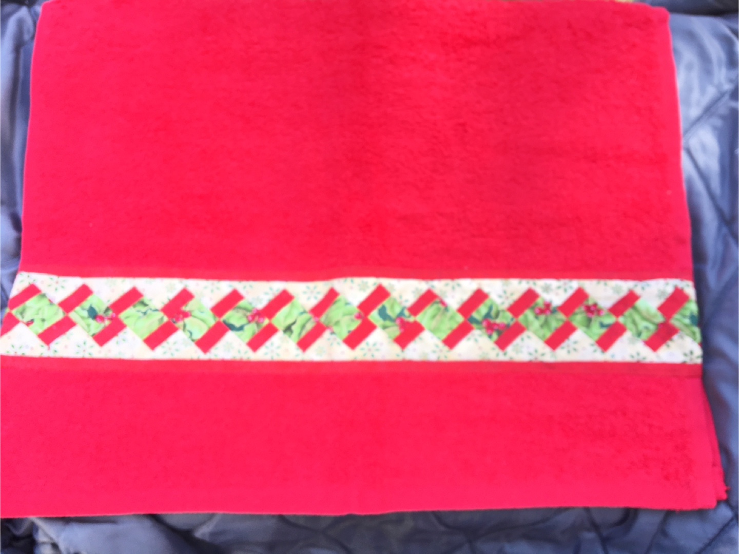 Handmade Christmas Hand Towel