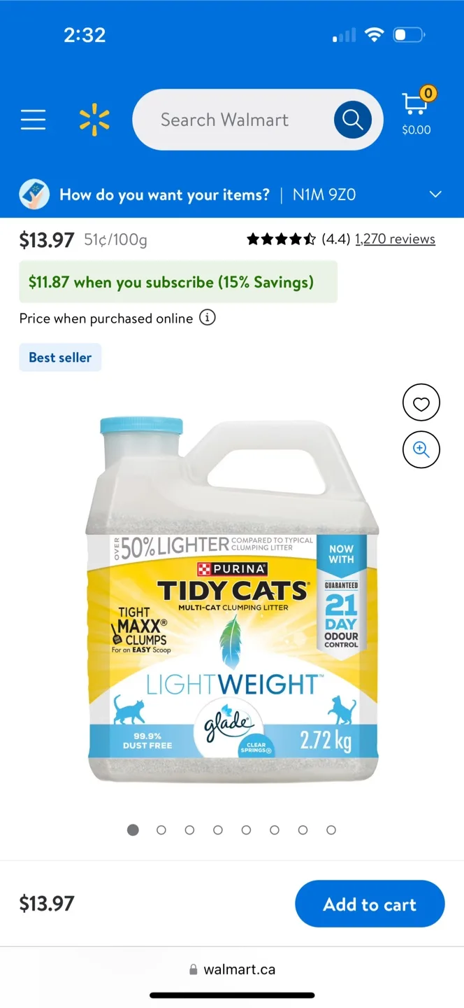 Unopened Tidy Cats Lightweight Litter thumbnail