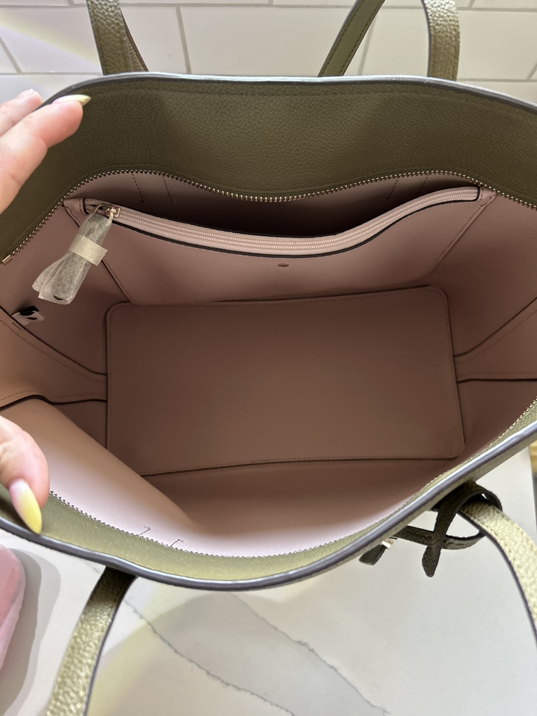Kate Spade Olive Green Tote Bag NEW - photo 3