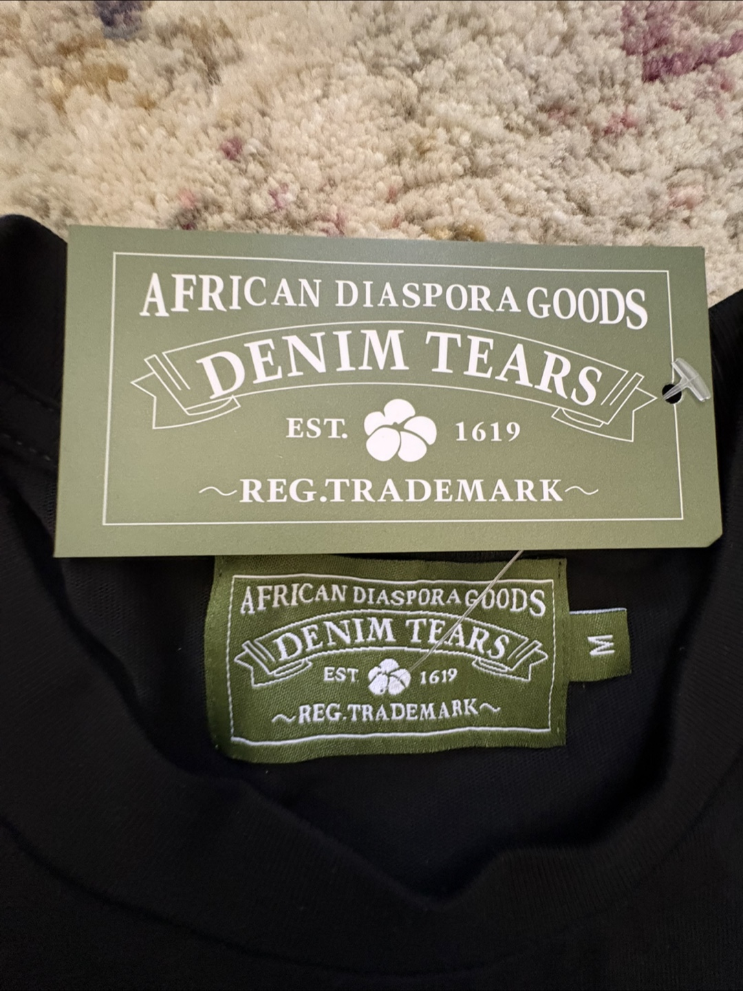 Denim Tears Black T-Shirt Size M - photo 2