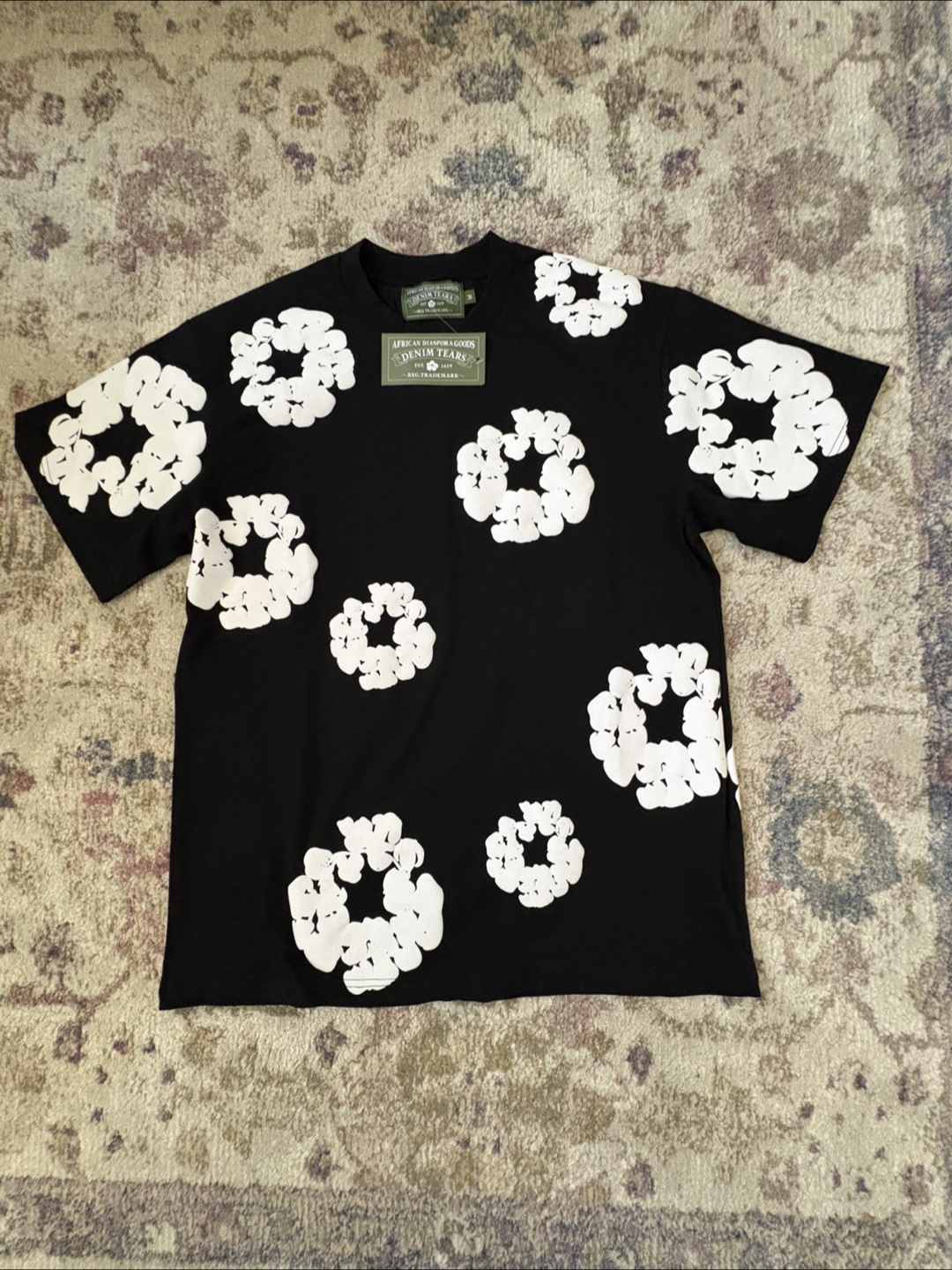 Denim Tears Black T-Shirt Size M