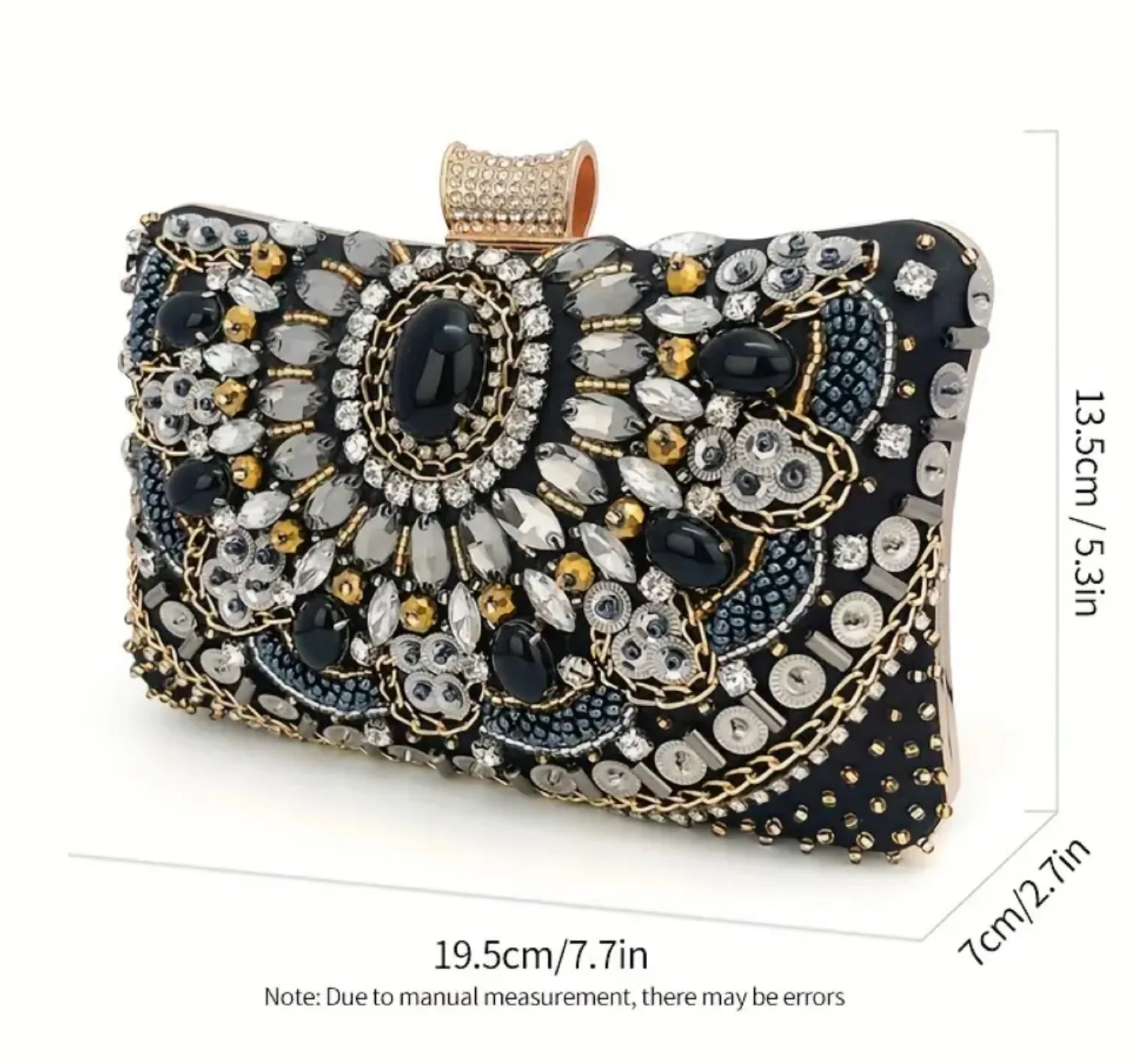 Elegant Beaded Evening Clutch image indicator(2)