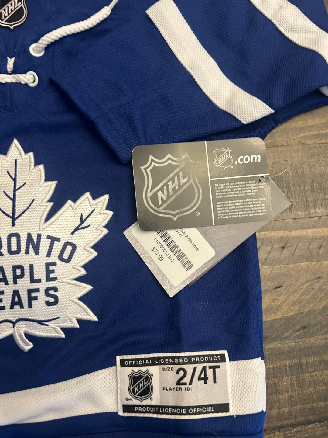 Toddlers Toronto Maple Leaf Hockey Jersey NWT image indicator(4)