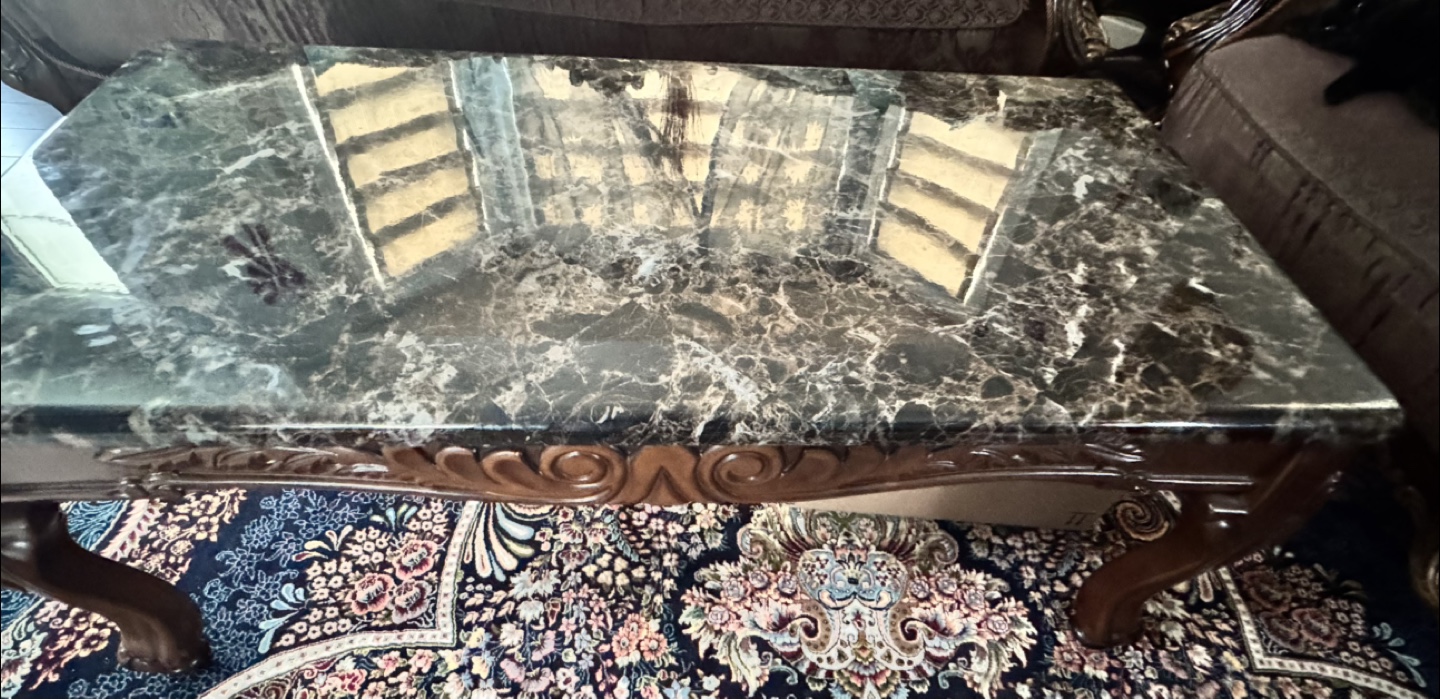 Elegant Marble Top Coffee Table