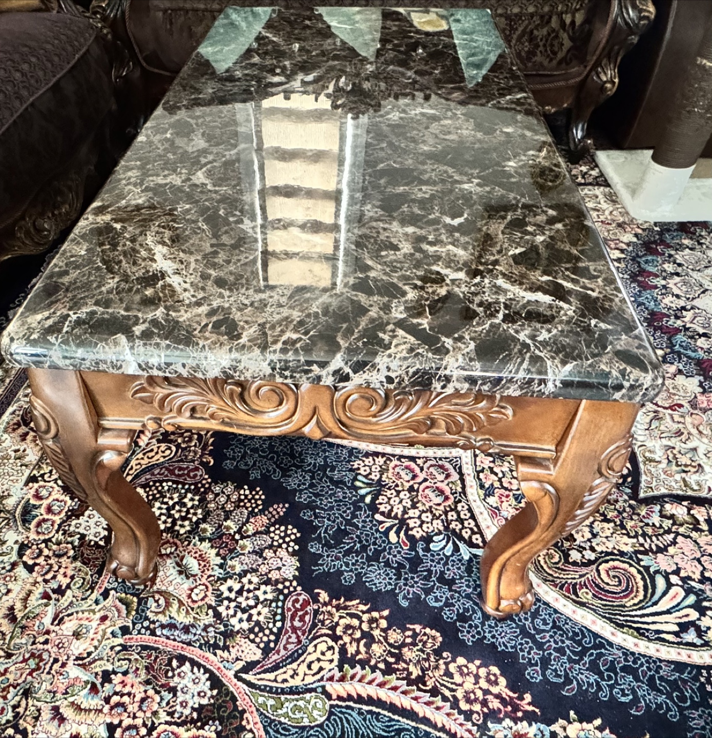 Elegant Marble Top Coffee Table - photo 3