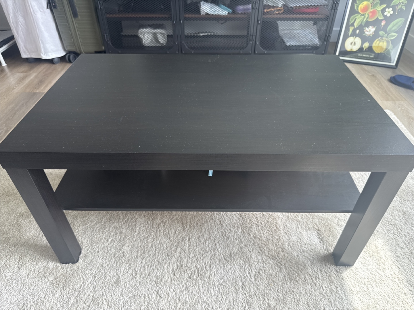 ikea - Black Coffee Table with Shelf