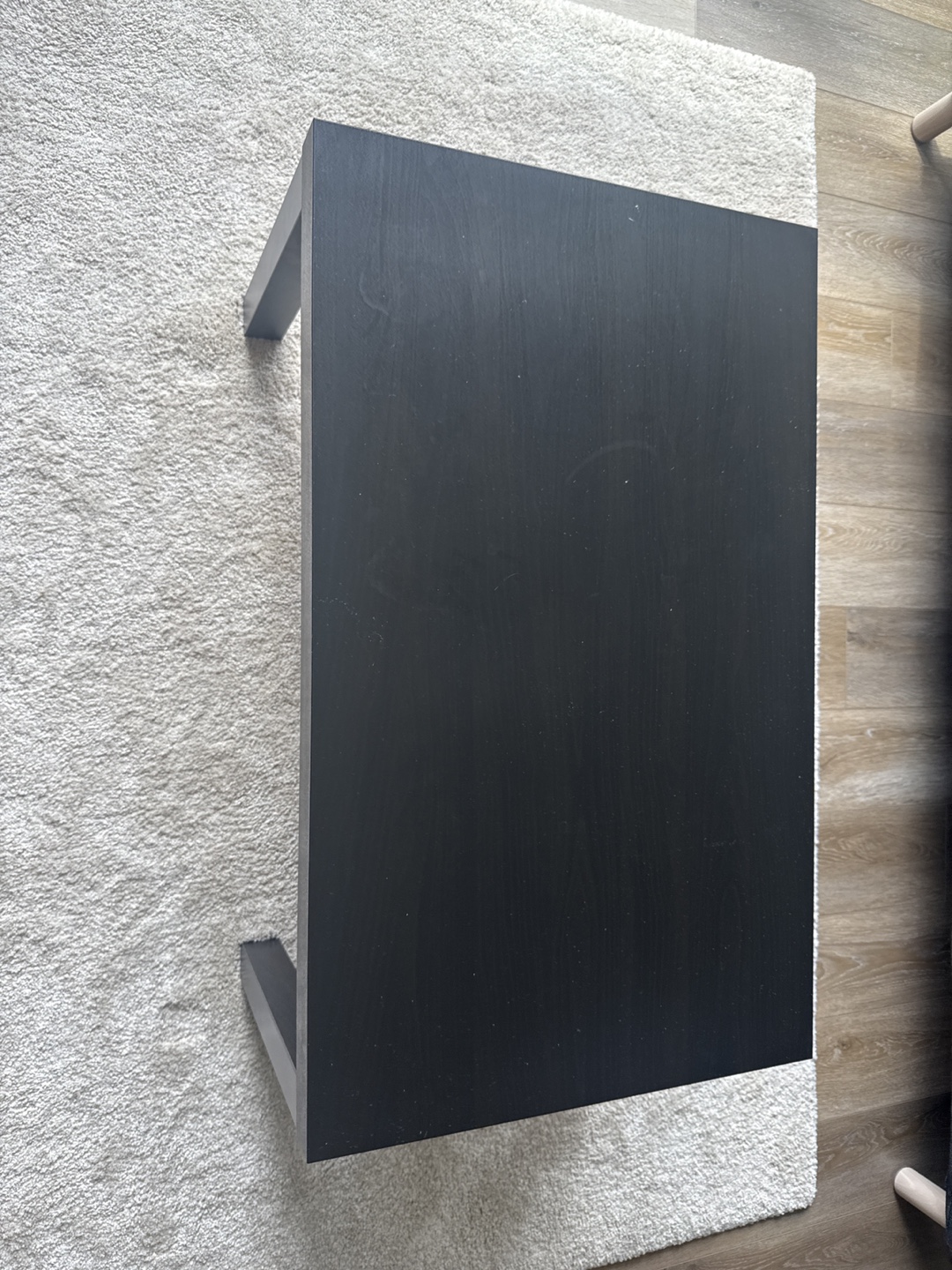 ikea - Black Coffee Table with Shelf - photo 3