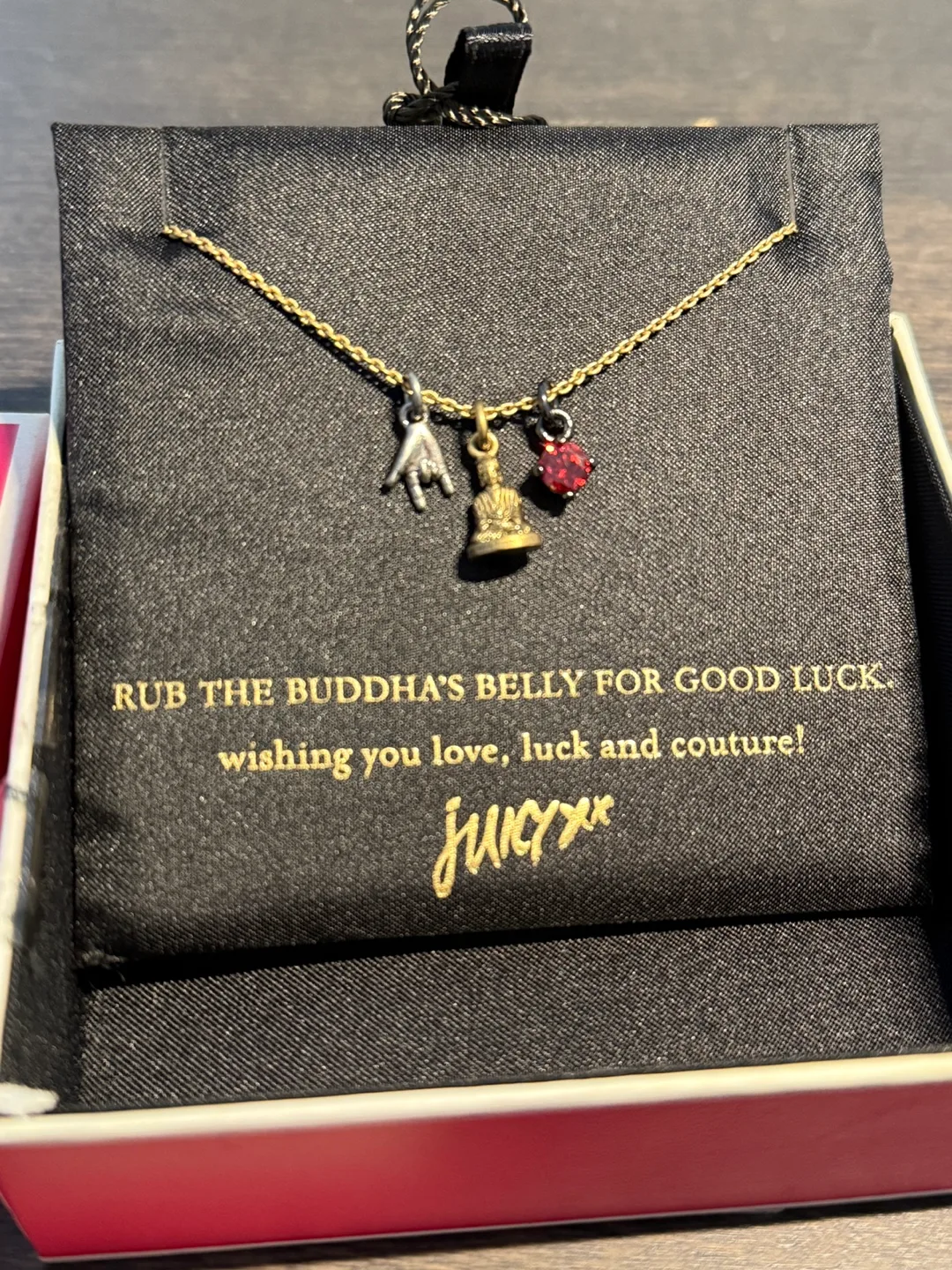 Juicy Couture Rub the Buddha's Belly Necklace image indicator(2)