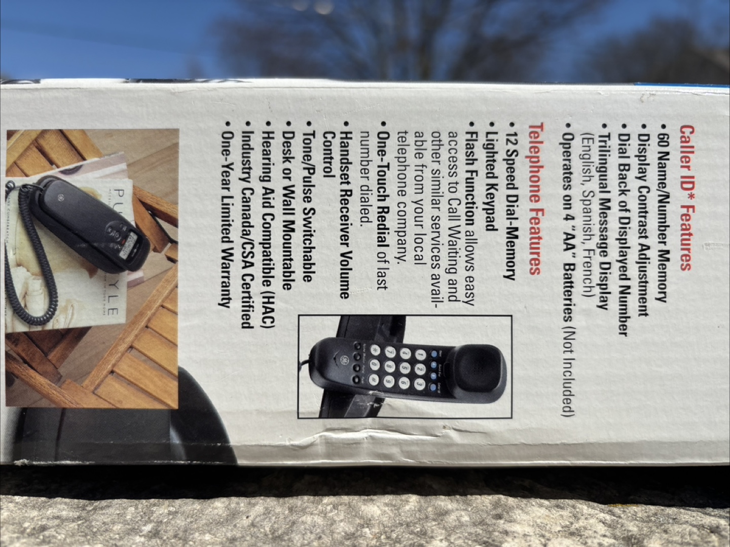 Vintage GE Caller ID Memory Phone - 2-9190BK - photo 2
