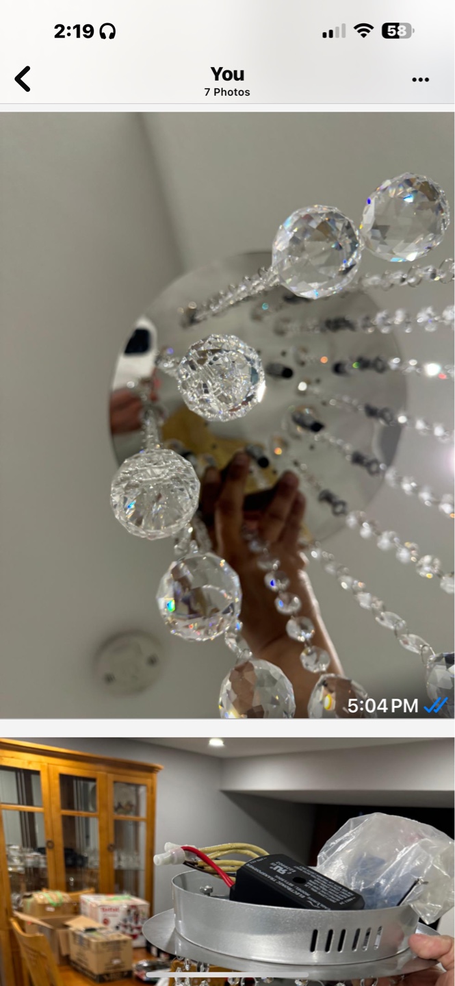 Crystal Chandelier Light Fixture - photo 2