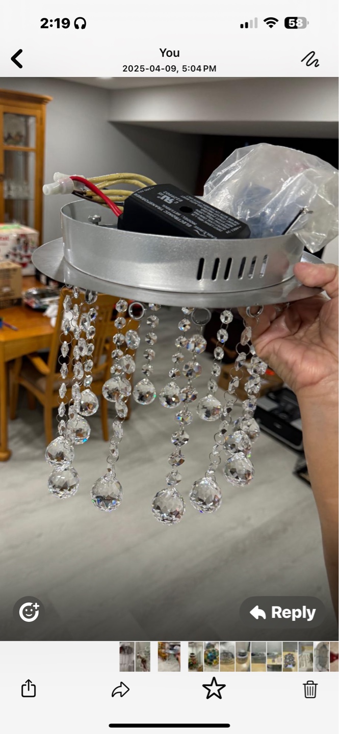 Crystal Chandelier Light Fixture