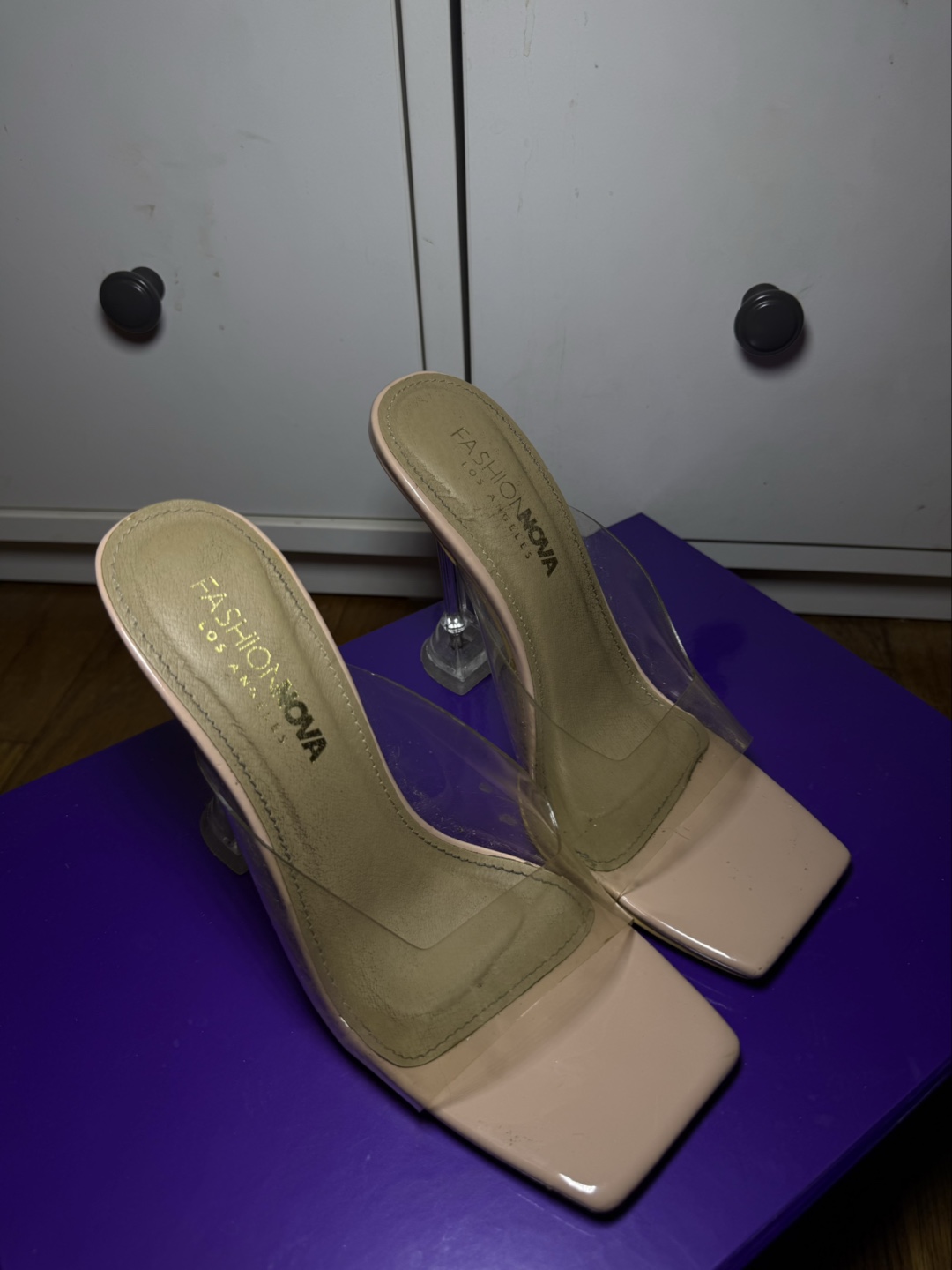 Fashion Nova Clear Heels
