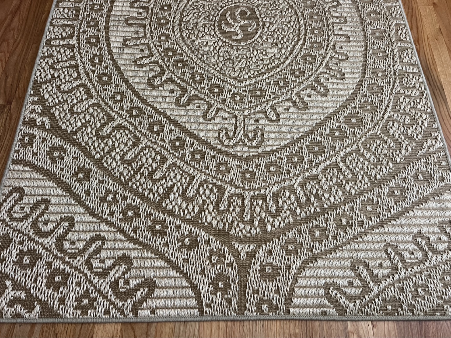 4x6 ft Area Rug, Ava Design, Parchment Color - photo 3