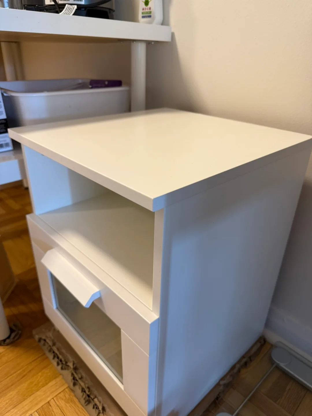 Ikea Brimnes nightstand white 34x41cm image indicator(3)