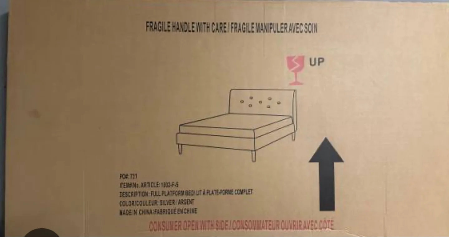 Brand New in Box Platform Twin/Single Bed image indicator(2)