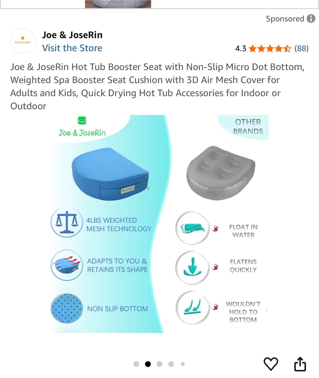 Hot Tub Booster Seat image indicator(3)