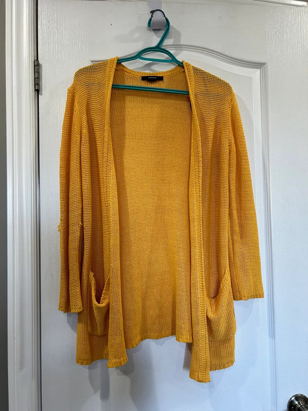 Mustard Yellow Knit Cardigan thumbnail