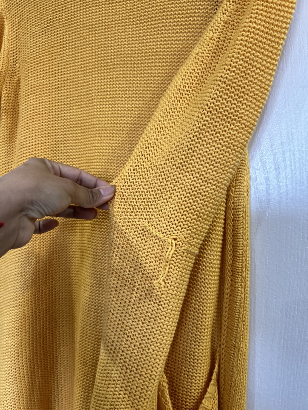 Mustard Yellow Knit Cardigan - photo 3