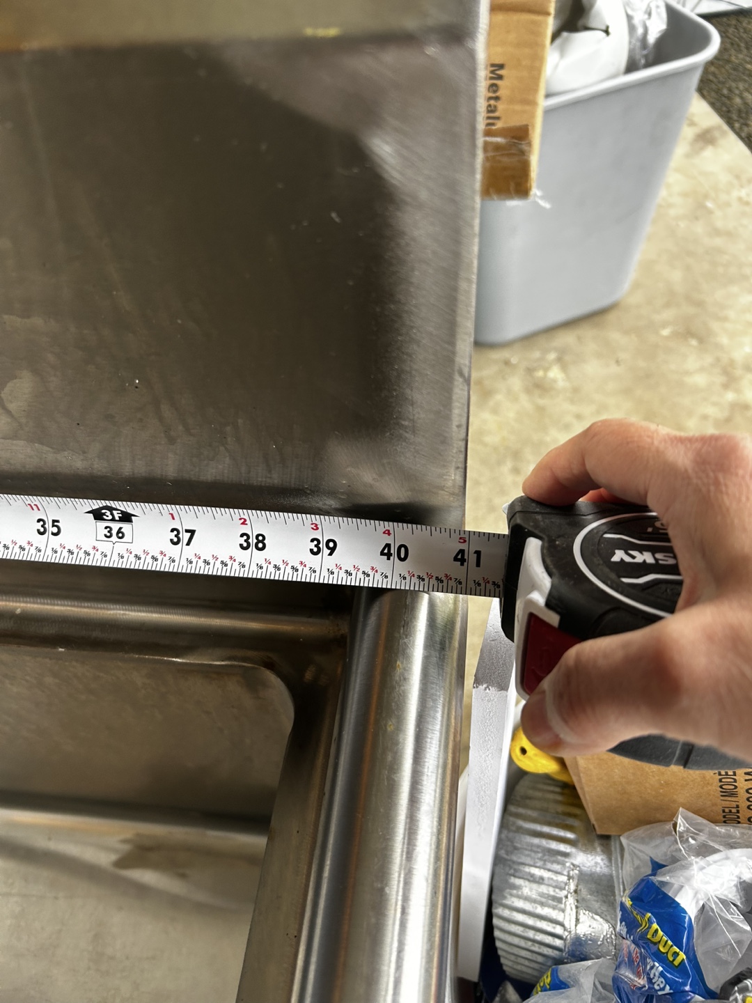 Commercial Stainless Steel Double Sink with Stand - photo 5