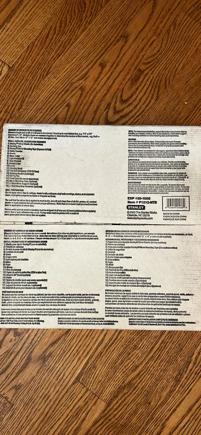 Stanley Facets Bevelled Mirror Tiles image indicator(2)