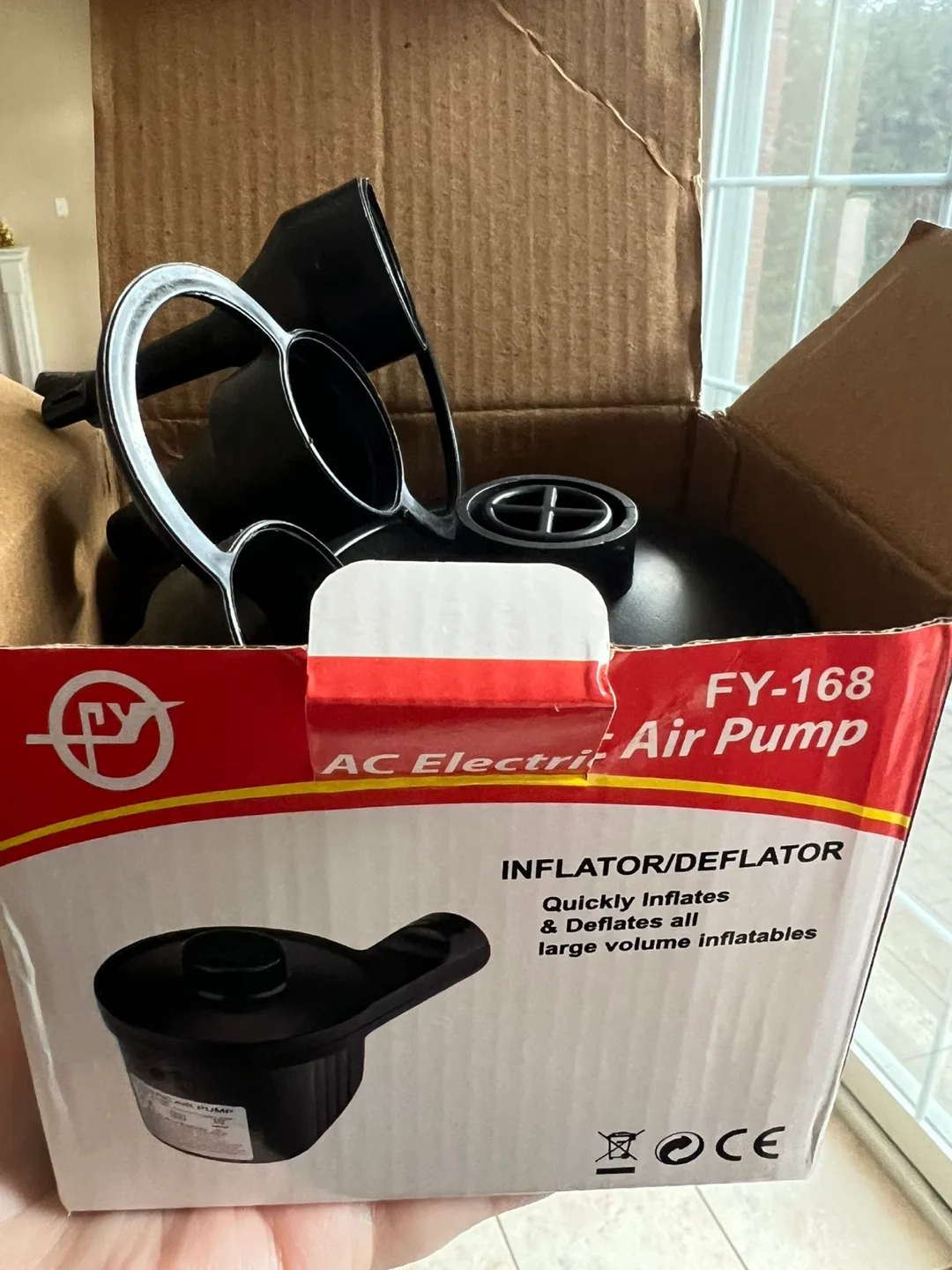 FY-168 AC Electric Air Pump Inflator/Deflator thumbnail