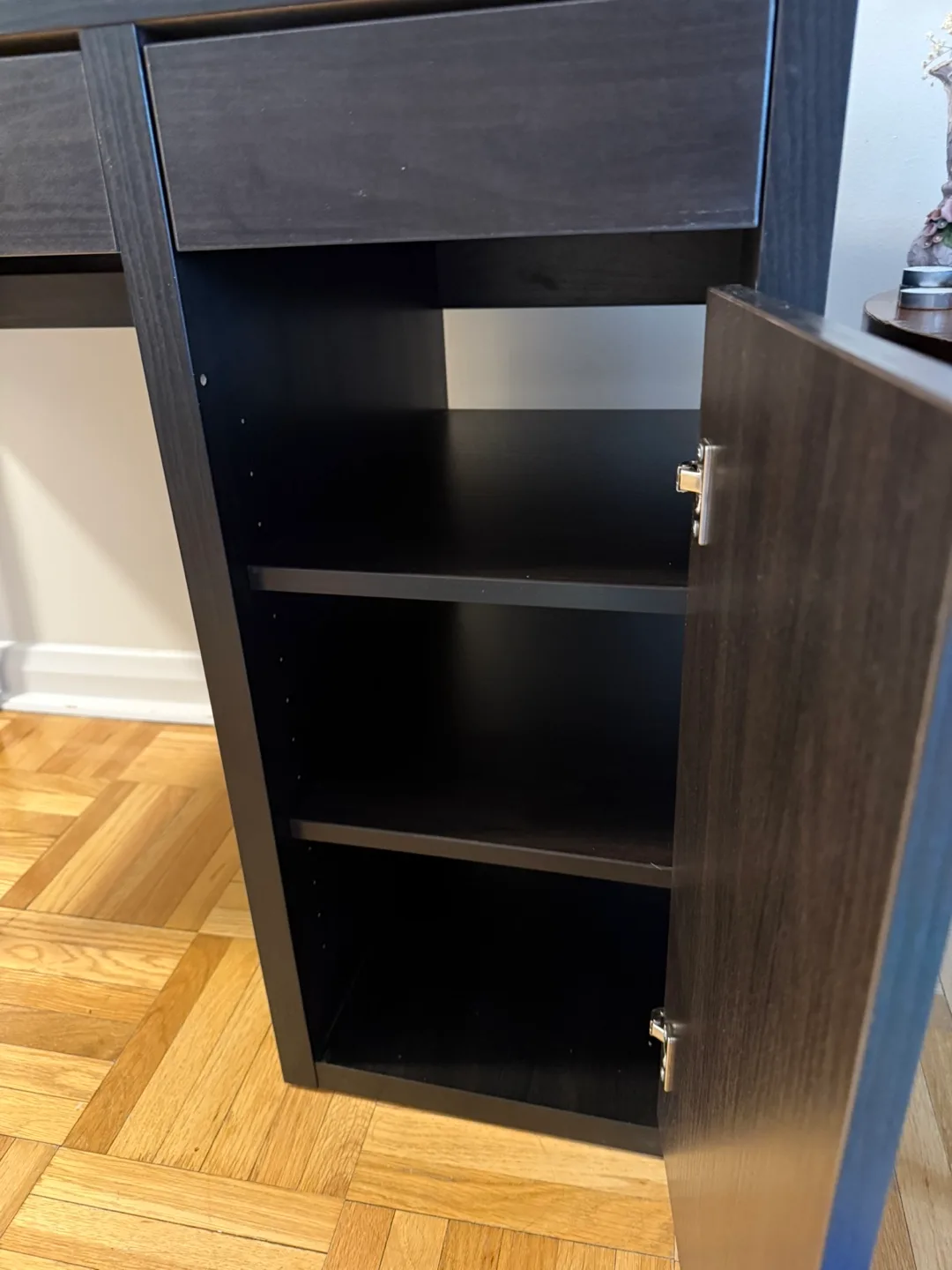 IKEA MICKE Desk - Black-Brown image indicator(6)