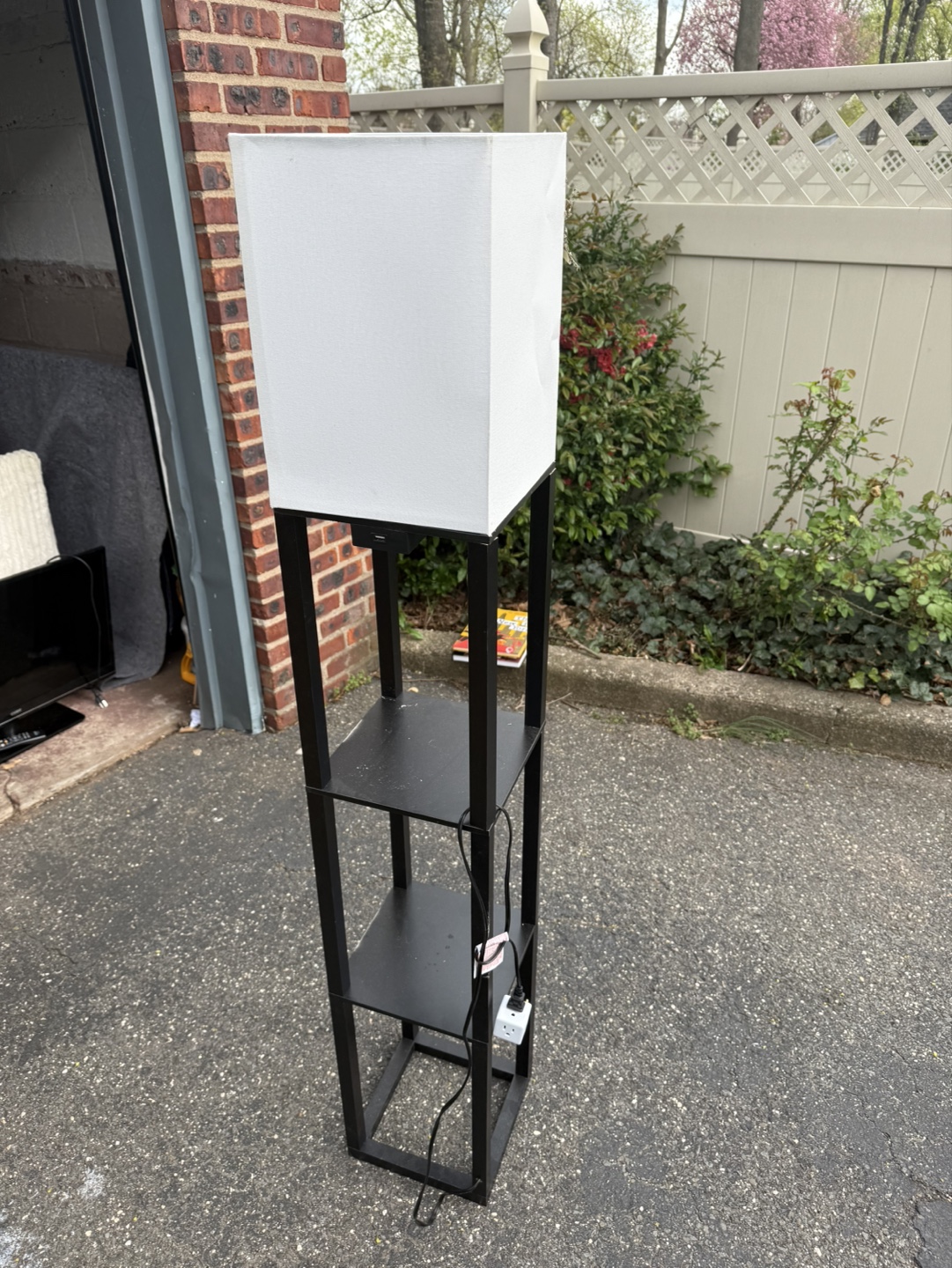 Modern Floor Lamp with 3 Shelves - photo 2
