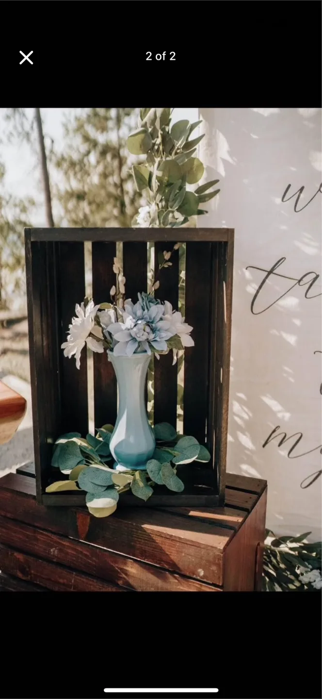 Assorted Dusty Blue Vases thumbnail