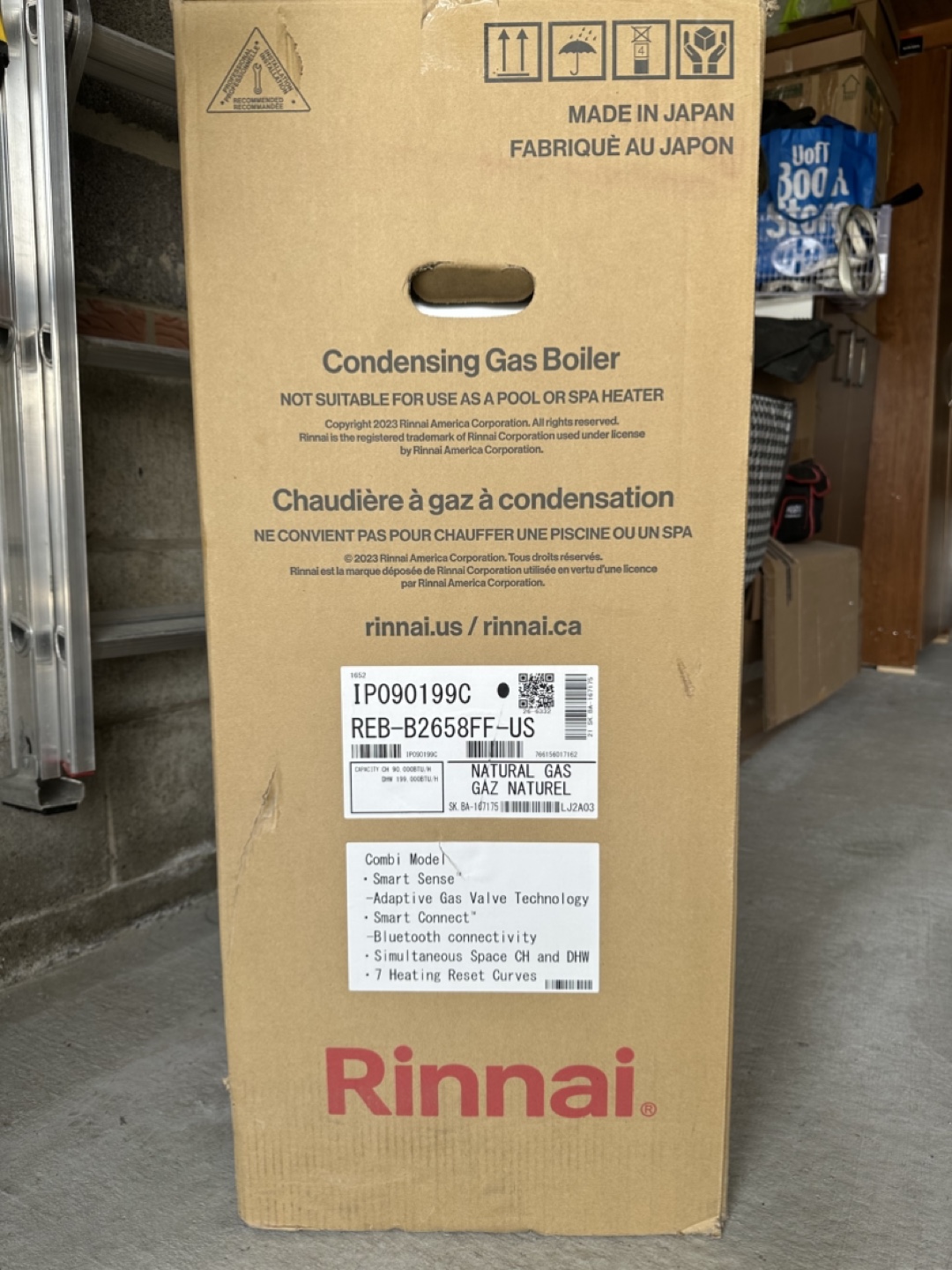 Rinnai Condensing Gas Boiler -REB-B2658FF-US