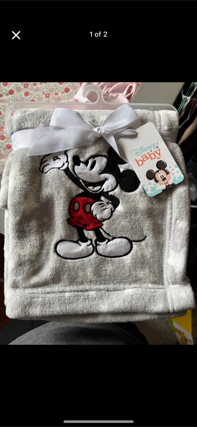 Mickey Mouse Baby Blanket by Lambs & Ivy