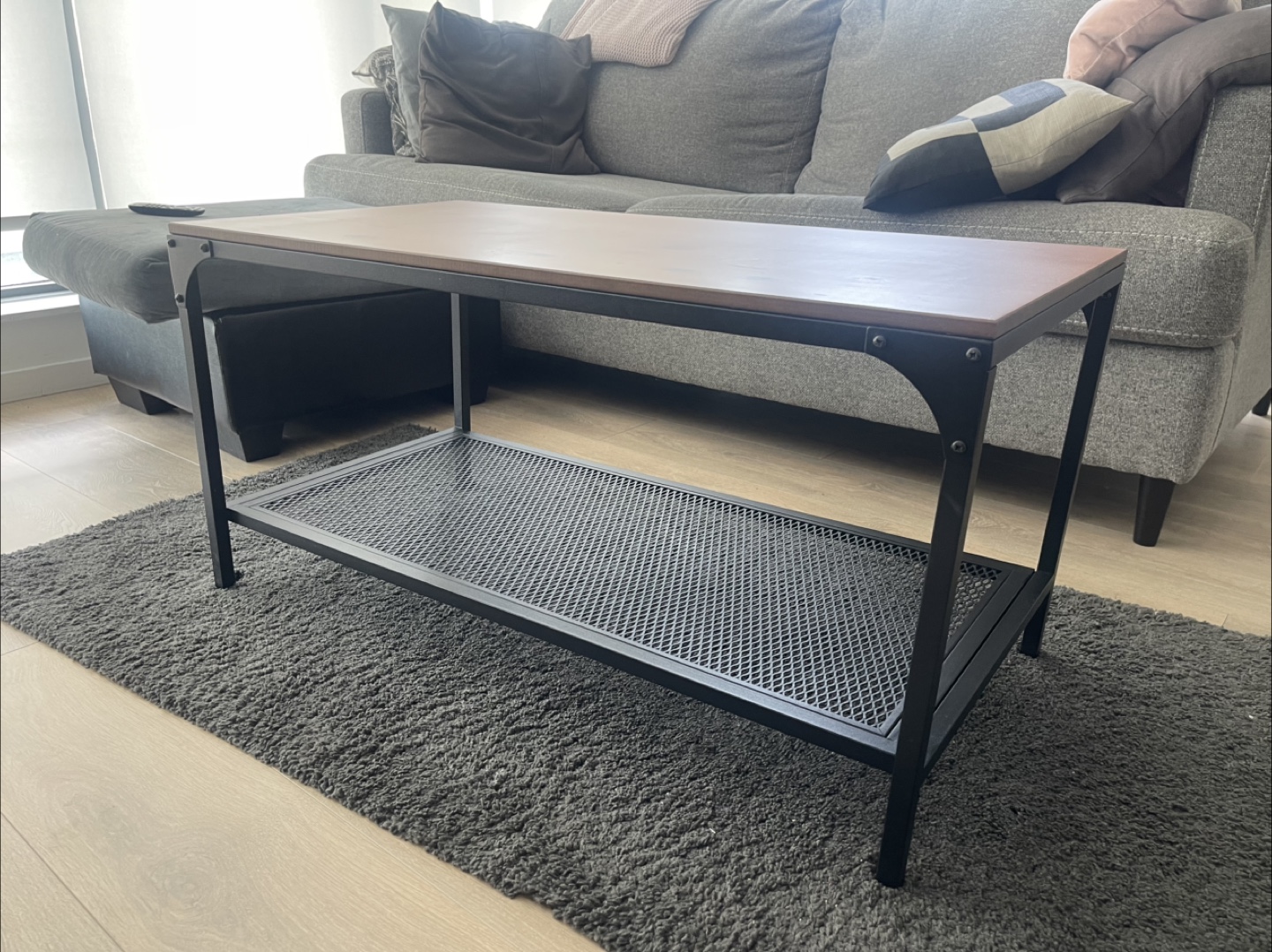 IKEA FJÄLLBO Coffee Table - Black with Wood Top - photo 2