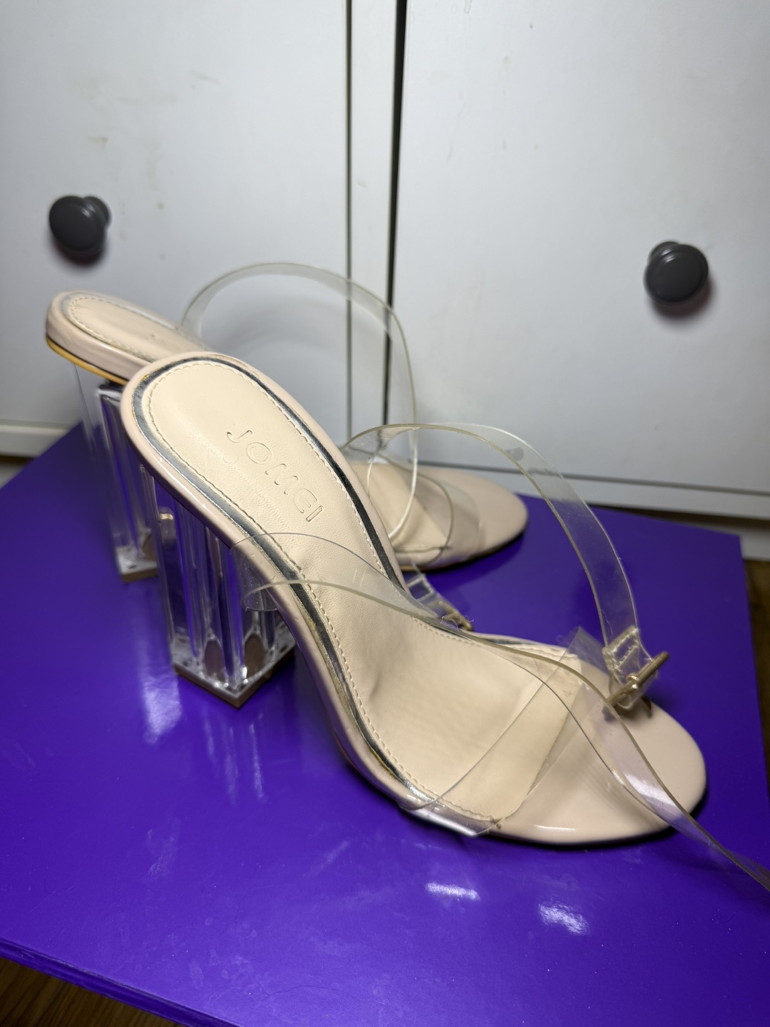 Clear heels