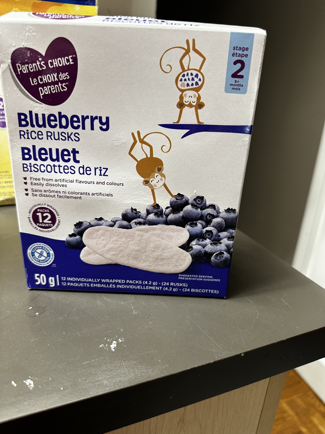 Parent's Choice Blueberry Rice Rusks Stage 2