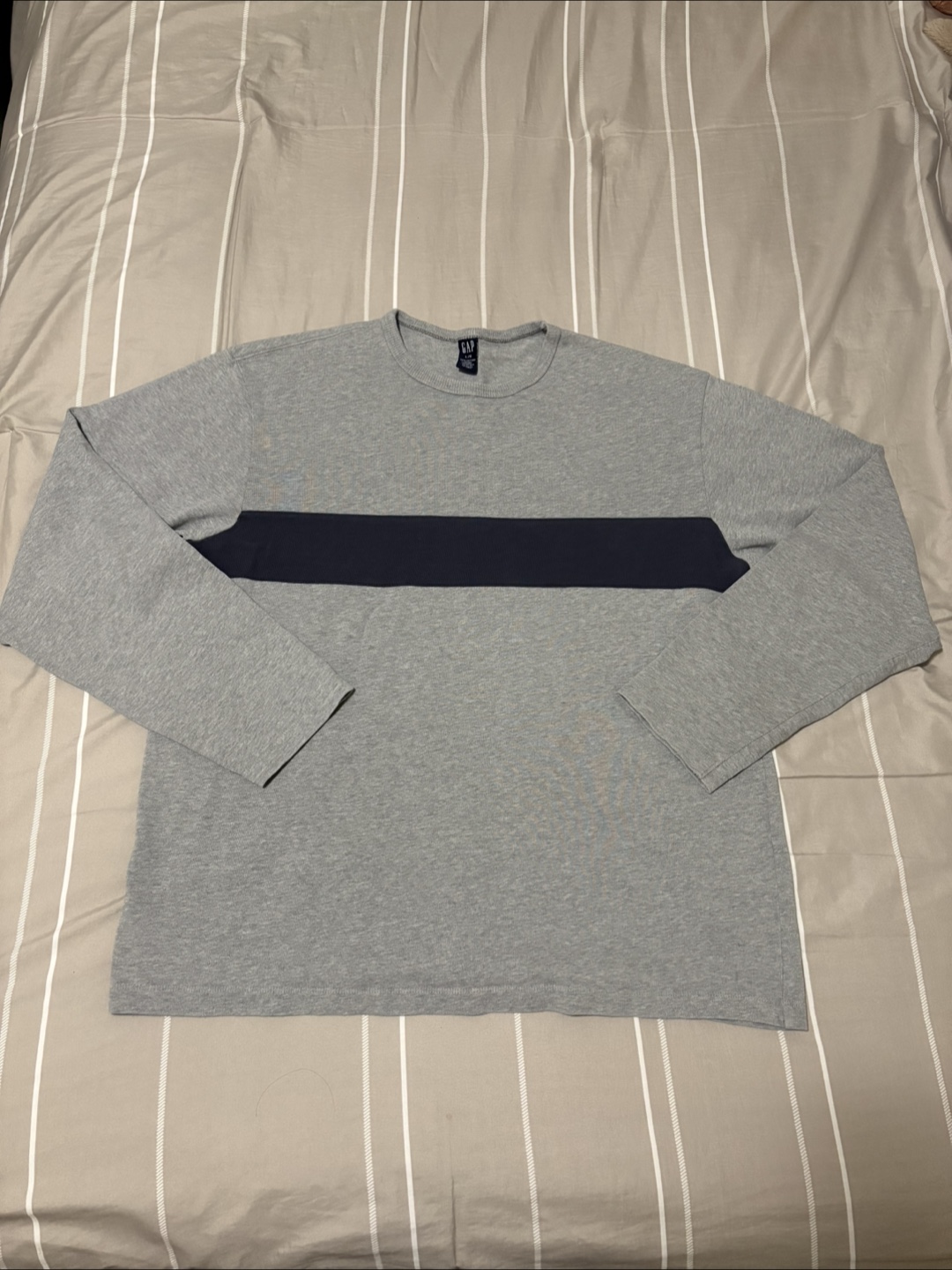 GAP Grey Long-Sleeve Crewneck