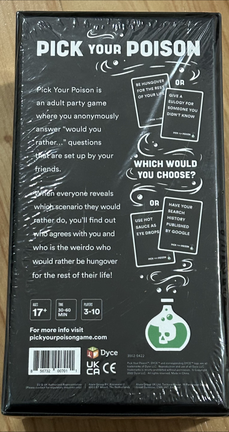 Pick Your Poison After Dark Edition Party Game - photo 4