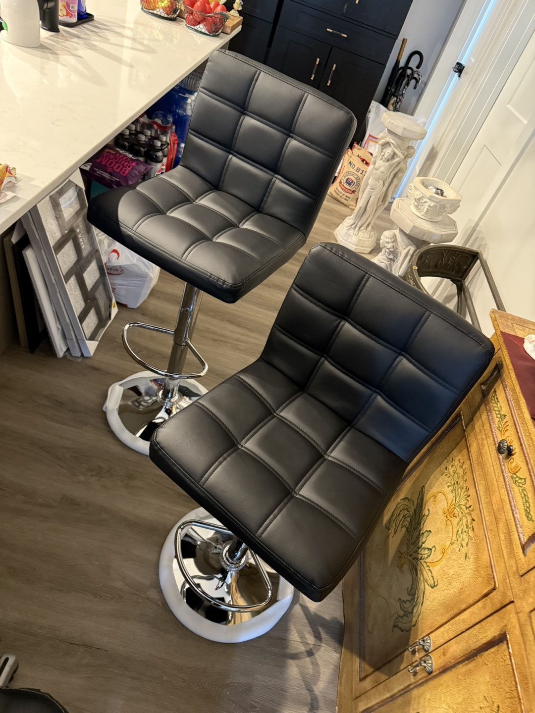 2 BLACK BAR STOOLS 4 SALE - photo 2