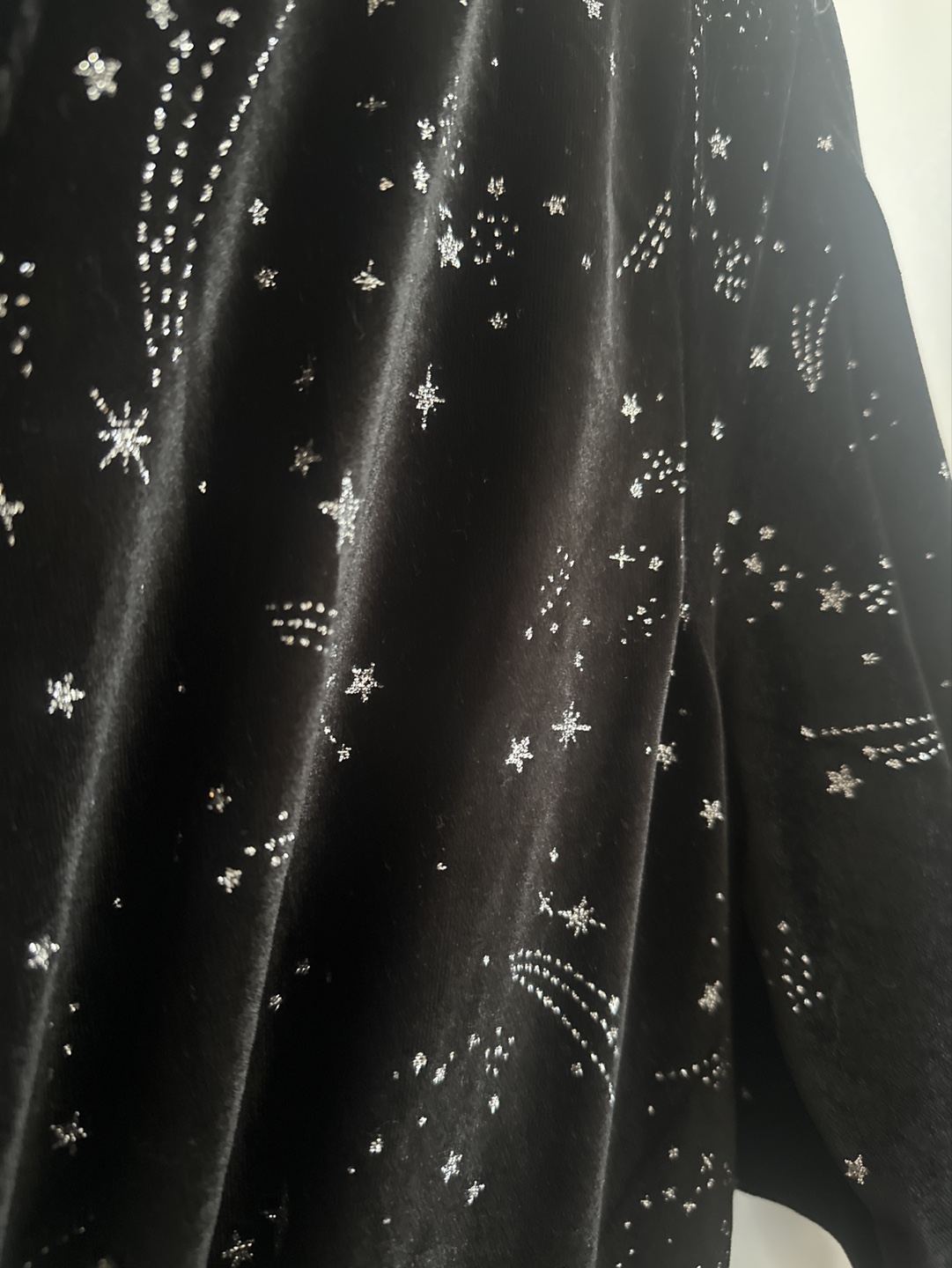 Black Velvet Maxi Dress with Stars - photo 4