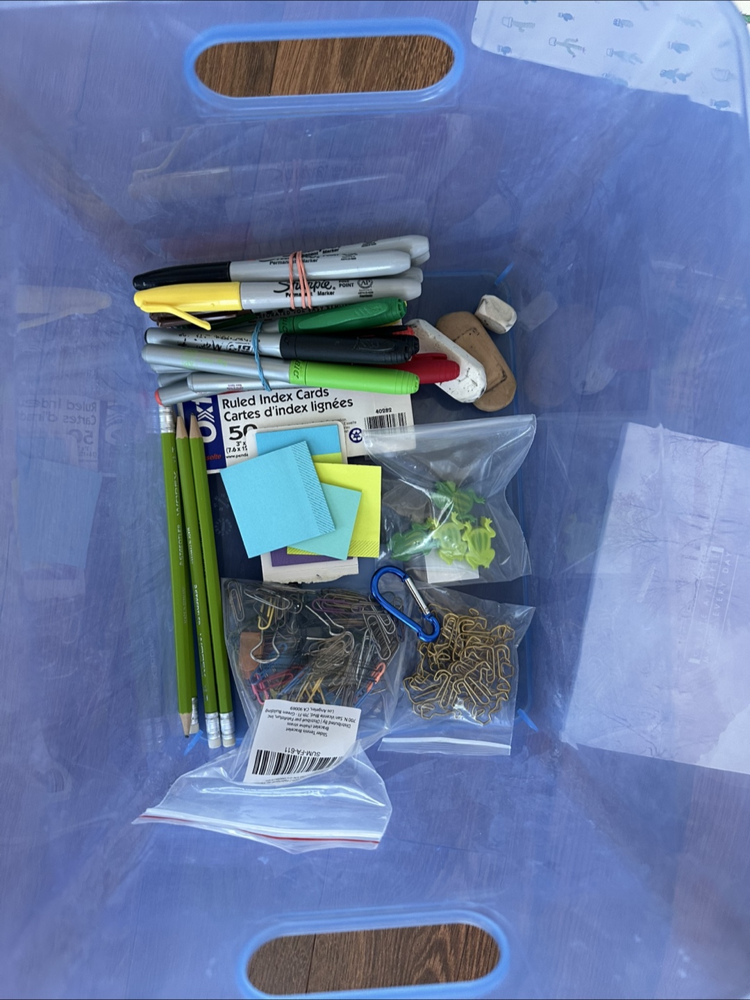 Stationary including Animal Paper Clips & Binder Clips