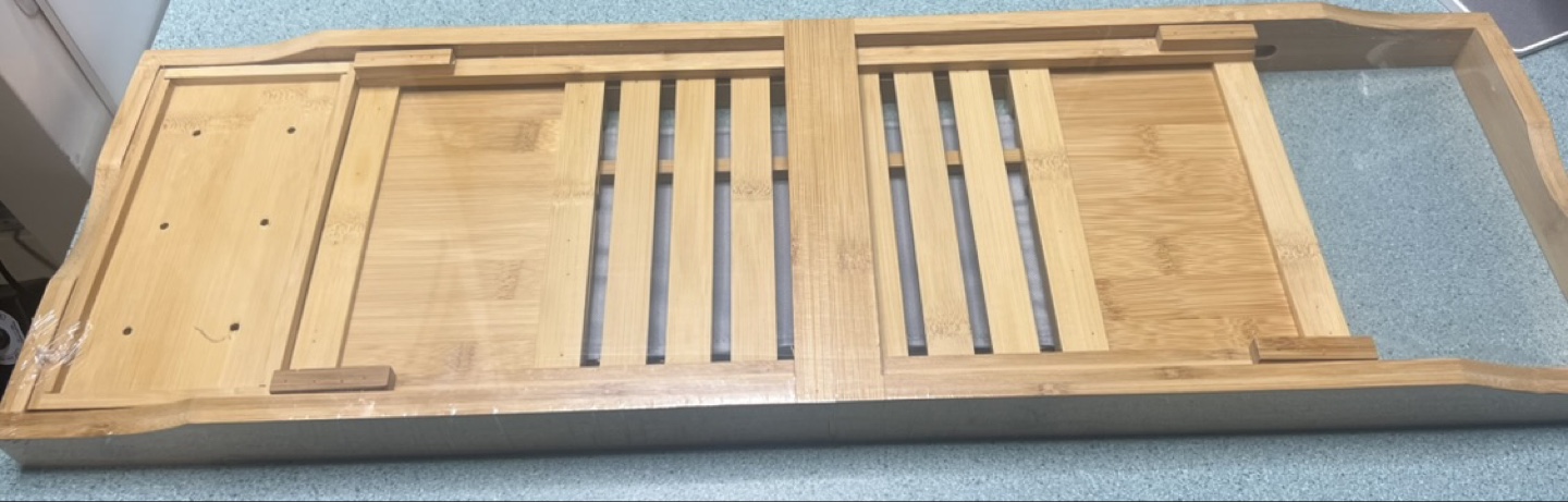 Bamboo Bathtub Caddy Tray - photo 2