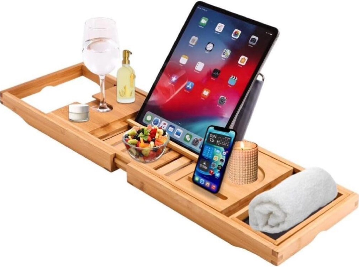 Bamboo Bathtub Caddy Tray