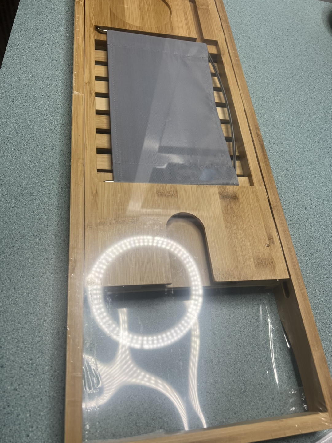 Bamboo Bathtub Caddy Tray - photo 5