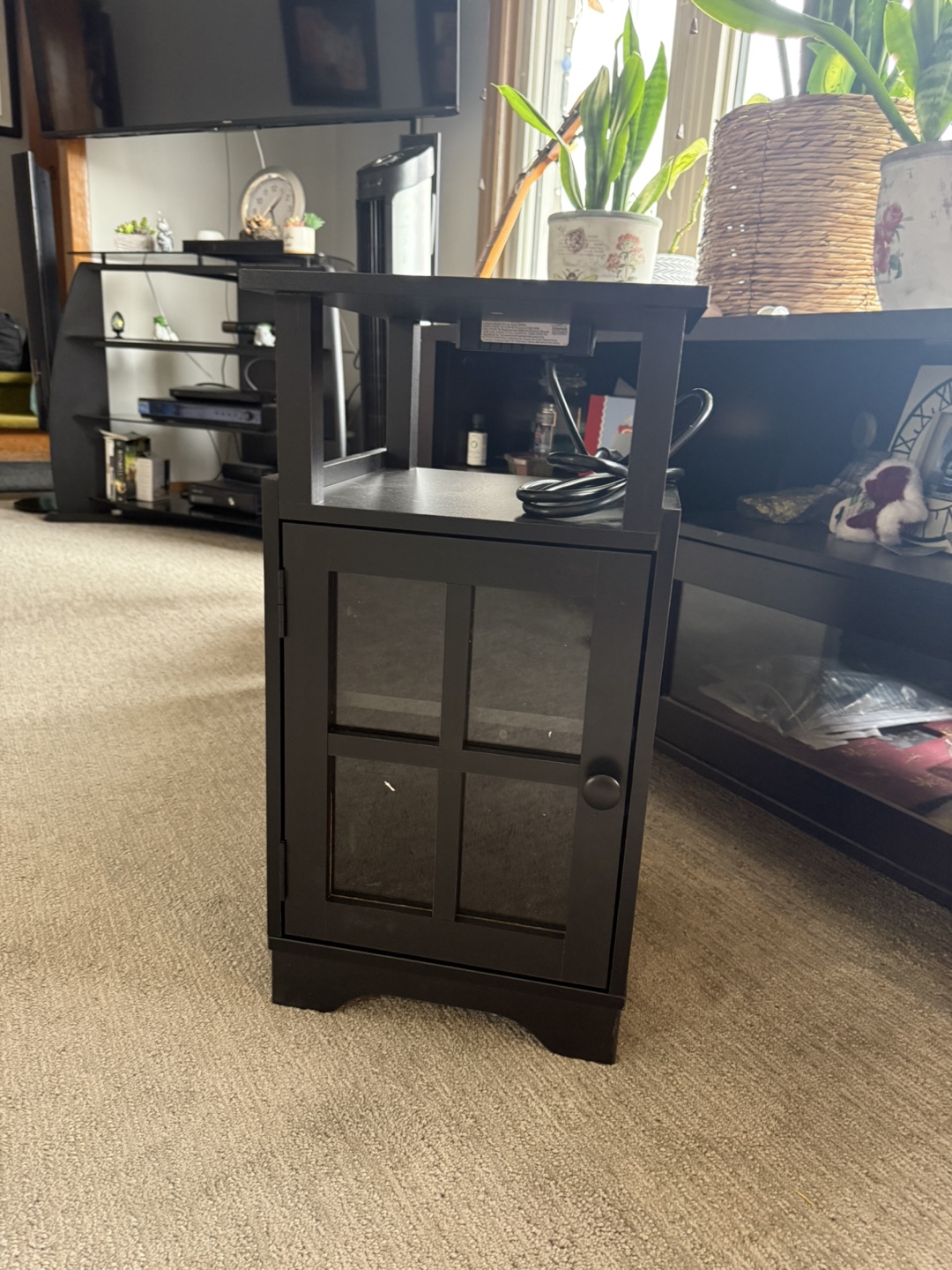 Side Table with USB Ports and Outlets - photo 2