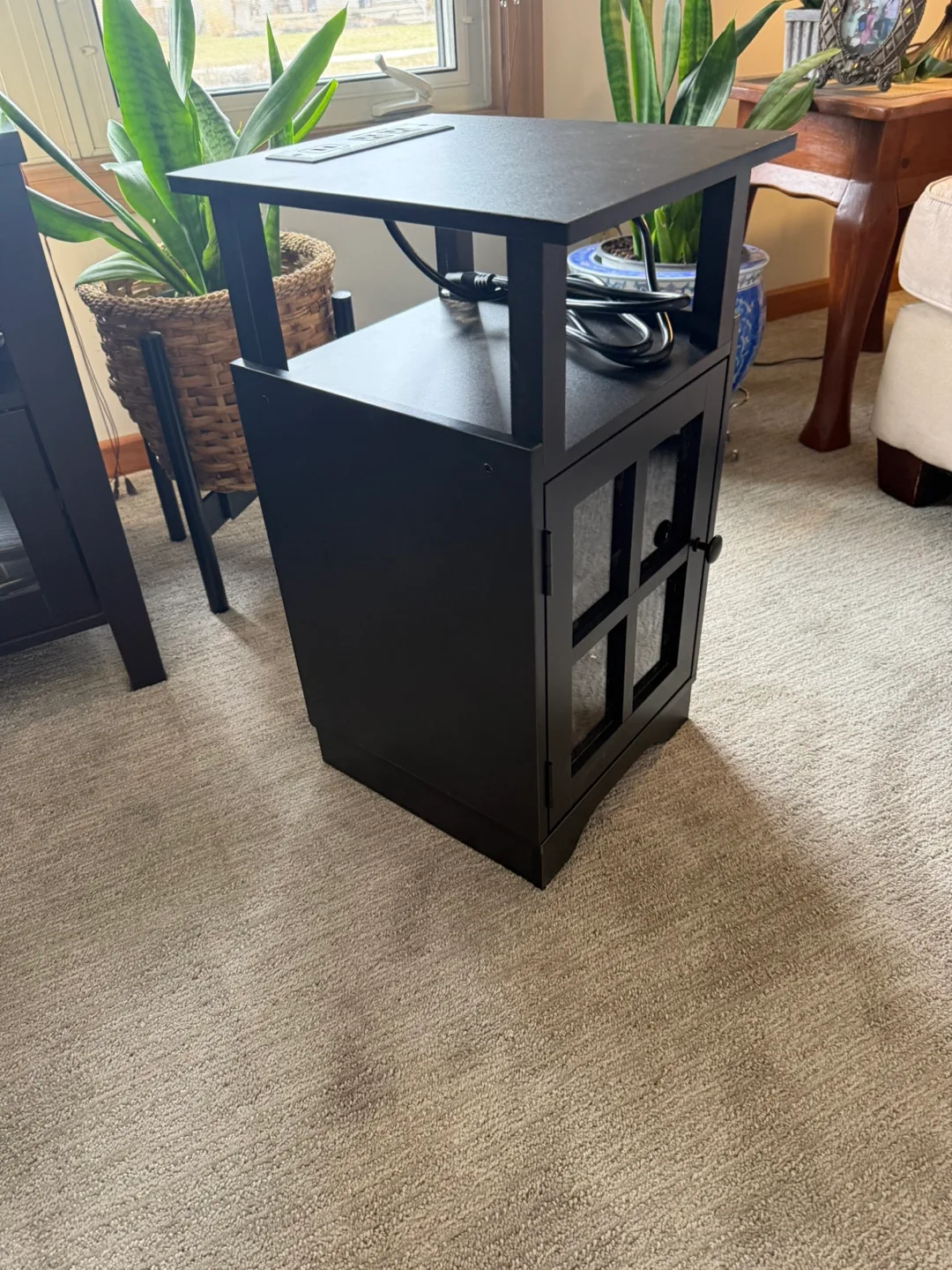 Side Table with USB Ports and Outlets image indicator(3)