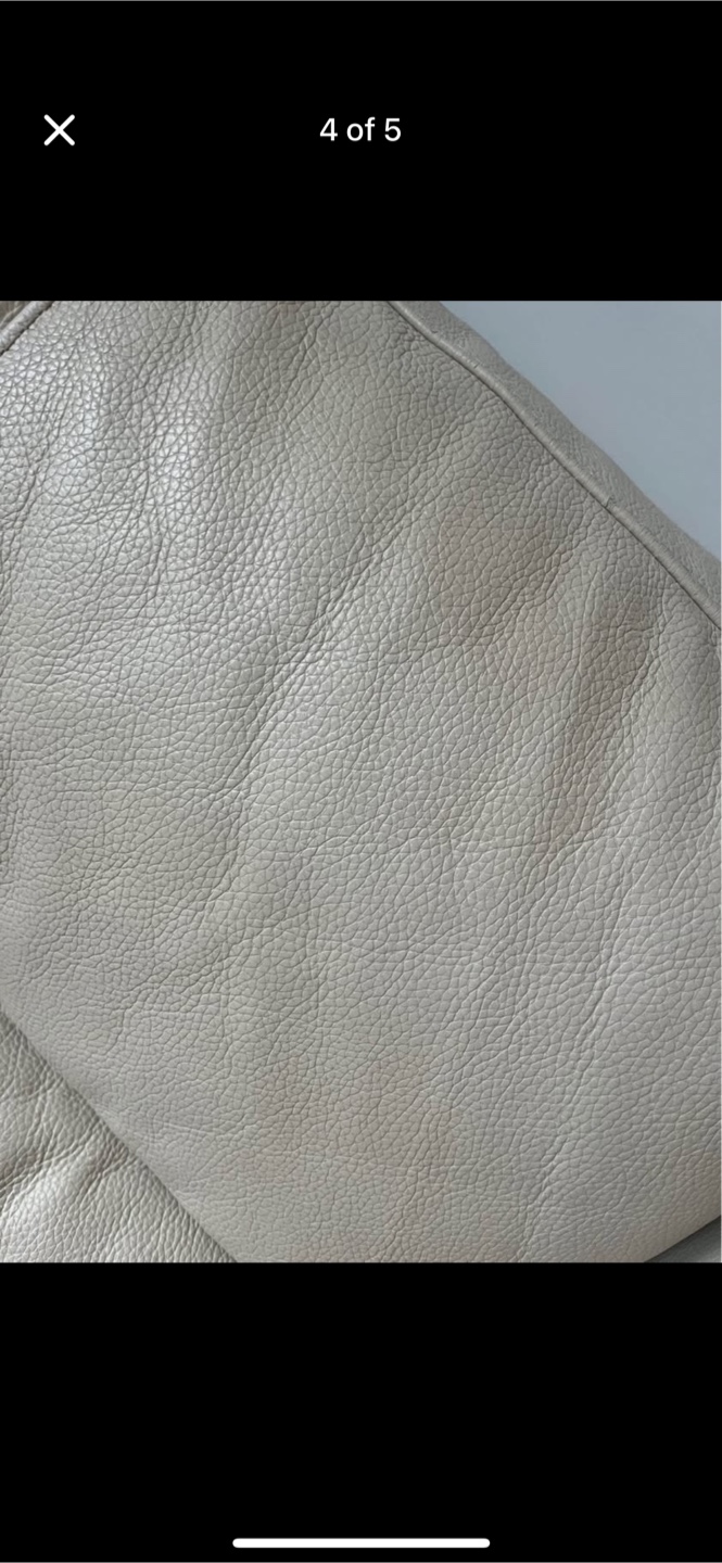 Beige Leather Sectional Sofa - photo 4