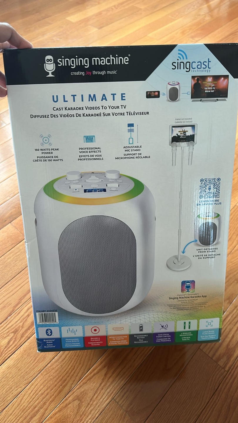 Singcast Ultimate Karaoke Machine with Stand and 2 Microphones - photo 3